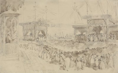 La benedizione del Canale di Suez, 1869 da William Crimea Simpson
